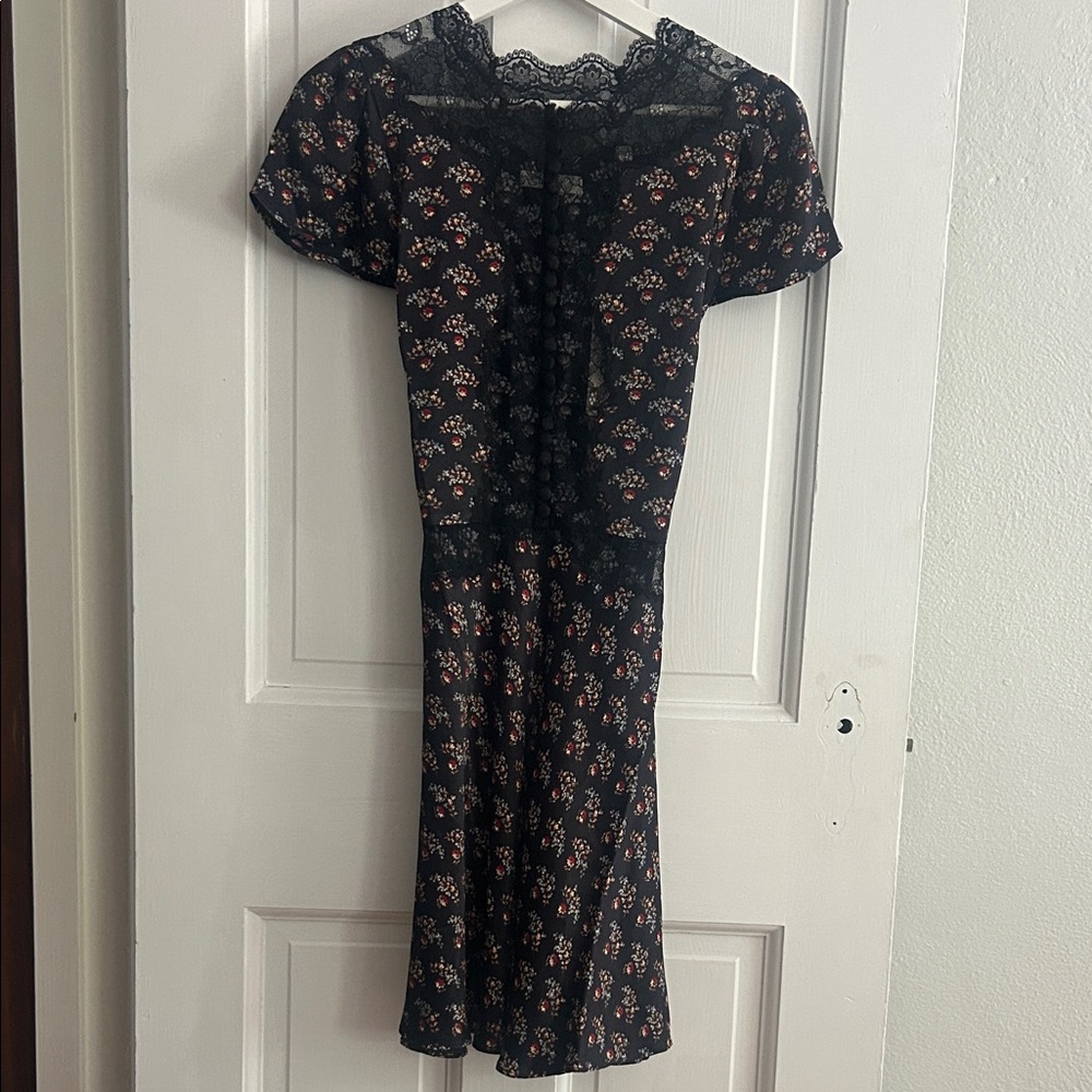 Doen Ivy Dress in Delphinium Floral